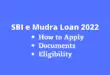 sbi mudra loan 2022