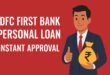 idfc first bank personal loan